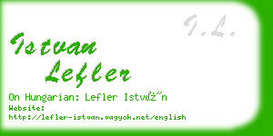 istvan lefler business card